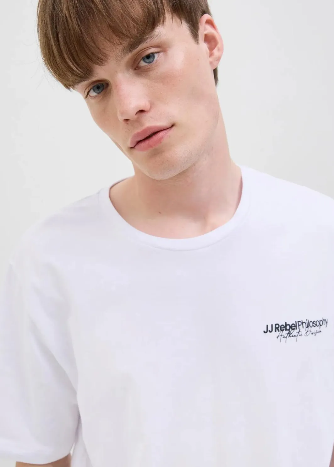 Outlet JJ REBEL T-Shirt aus reiner Baumwolle Herren Shirts & Polos|Marken