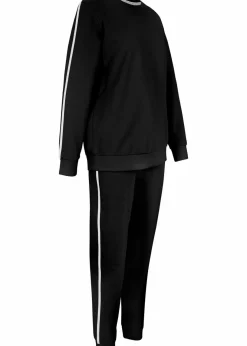 Damen bonprix Hosen|Bekleidung·Kleider|Jogginganzug aus reiner Baumwolle (2-tlg.Set)