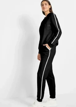 Damen bonprix Hosen|Bekleidung·Kleider|Jogginganzug aus reiner Baumwolle (2-tlg.Set)