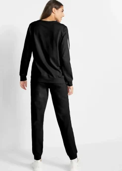 Damen bonprix Hosen|Bekleidung·Kleider|Jogginganzug aus reiner Baumwolle (2-tlg.Set)