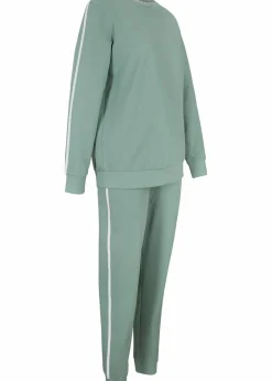 Damen bonprix Bekleidung·Kleider|Hosen|Jogginganzug aus reiner Baumwolle (2-tlg.Set)