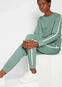 Damen bonprix Bekleidung·Kleider|Hosen|Jogginganzug aus reiner Baumwolle (2-tlg.Set)