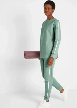 Damen bonprix Bekleidung·Kleider|Hosen|Jogginganzug aus reiner Baumwolle (2-tlg.Set)