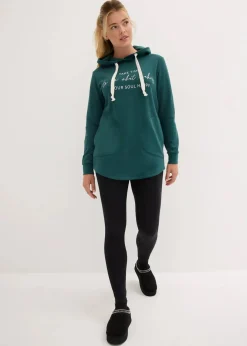 Damen bonprix Sweat|Bekleidung·Kleider|Jogginganzug mit Long-Sweatshirt und Leggings (2-teilig)