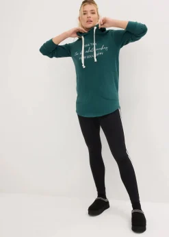 Damen bonprix Sweat|Bekleidung·Kleider|Jogginganzug mit Long-Sweatshirt und Leggings (2-teilig)