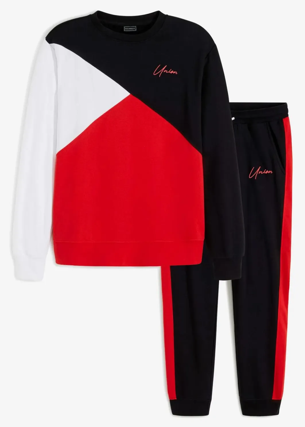 Herren bonprix Große Größen|Sportbekleidung|Jogginganzug (2-tlg. Set) aus reiner Baumwolle