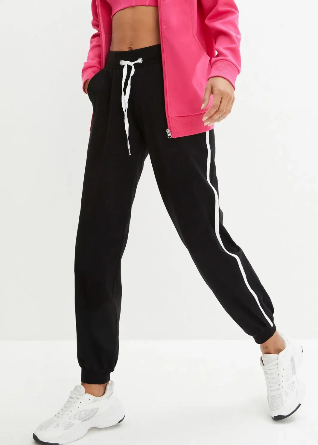 Damen bonprix Bekleidung·Blusen & Tuniken|Bekleidung·Kleider|Jogginghose aus Baumwolle