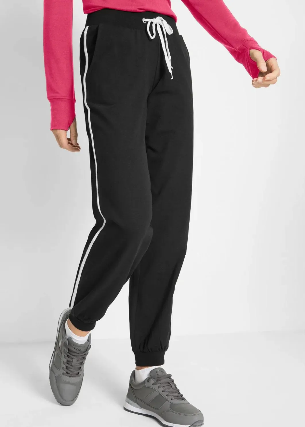 Damen bonprix Bekleidung·Blusen & Tuniken|Bekleidung·Kleider|Jogginghose aus Baumwolle