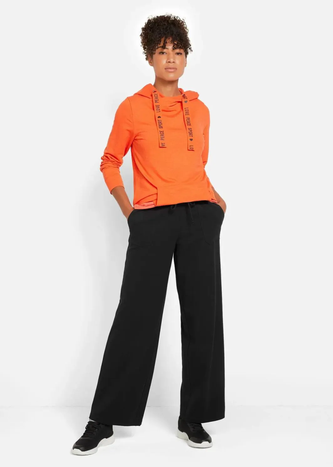Damen bonprix Bekleidung·Blusen & Tuniken|Bekleidung·Kleider|Jogginghose aus Baumwoll-Mix