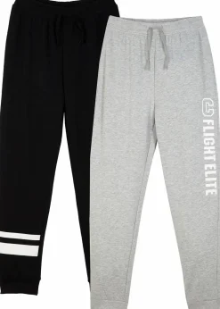 Kinder bonprix Jungen 9-16 Jahre·Mehrfachpacks|Jungen 9-16 Jahre·Hosen|Jogginghose aus weichem Baumwoll-Mix (2er Pack)