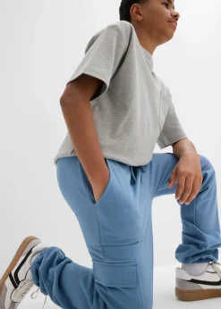 Kinder bonprix Jungen 2-8 Jahre·Nachhaltigere Materialien|Jungen 9-16 Jahre·Hosen|Jogginghose mit Cargotaschen