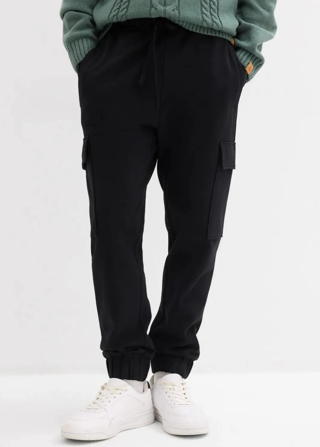 Clearance Jogginghose mit Cargotaschen, Loose Fit Herren Große Größen|Sportbekleidung