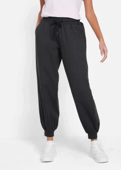 Damen bonprix Sweat|Basics|Jogginghose mit elastischem Bund