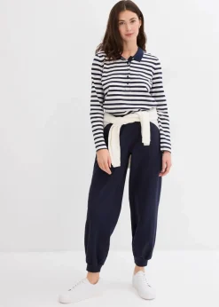 Jogginghose mit elastischem Bund Damen Sweat|Basics