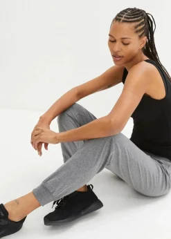 Damen bonprix Hosen|Sweat|Jogginghose mit elastischen Bund