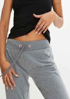 Damen bonprix Hosen|Sweat|Jogginghose mit elastischen Bund