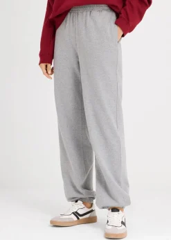 Damen bonprix Basics|Sweat|Jogginghose mit hohem Bund
