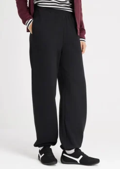 Damen bonprix Nachhaltigere Materialien|Hosen|Jogginghose mit hohem Bund
