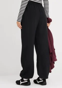 Damen bonprix Nachhaltigere Materialien|Hosen|Jogginghose mit hohem Bund