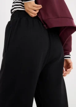 Damen bonprix Nachhaltigere Materialien|Hosen|Jogginghose mit hohem Bund
