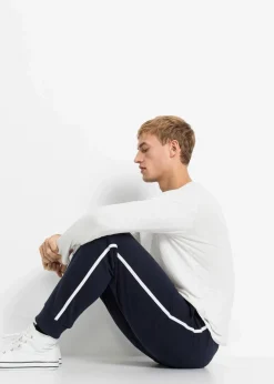 Herren bonprix Große Größen|Basics|Jogginghose mit Kontrastdetails (2er Pack)