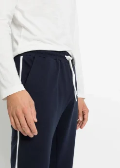 Herren bonprix Große Größen|Basics|Jogginghose mit Kontrastdetails (2er Pack)