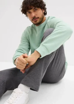 Herren bonprix Sweat|Hosen|Jogginghose mit praktischen Reißverschlusstaschen aus Bio-Baumwolle