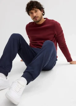 Sale Jogginghose mit Rippbündchen am Saum Herren Große Größen|Basics