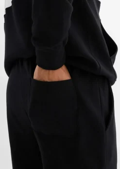 Herren bonprix Sweat|Hosen|Jogginghose mit Rippbündchen am Saum