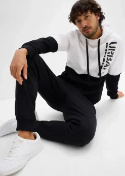 Herren bonprix Sweat|Hosen|Jogginghose mit Rippbündchen am Saum