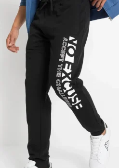 Discount Jogginghose mit sportivem Druck aus reiner Baumwolle Herren Große Größen|Sportbekleidung