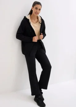 Damen bonprix Bekleidung·Blusen & Tuniken|Bekleidung·Kleider|Jogginghose mit Teddyfleece-Futter, weit geschnitten