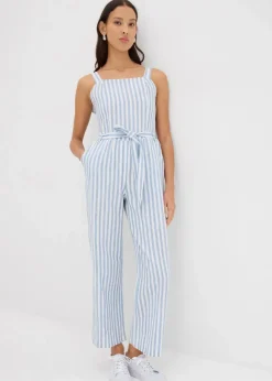Best Jumpsuit aus Baumwoll-Leinen Mix Damen Jumpsuits