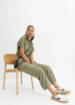 Outlet Jumpsuit aus fließendem Lyocell Damen Jumpsuits|Nachhaltigere Materialien