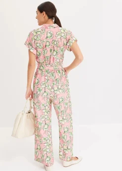 Jumpsuit aus fließendem Viskose-Mix Damen Jumpsuits|Bekleidung·Homewear
