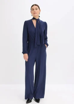 Jumpsuit aus fließendem Viskose-Mix Damen Jumpsuits|Bekleidung·Homewear