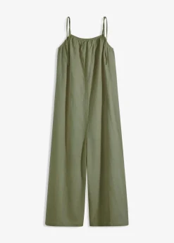 Damen bonprix Nachhaltigere Materialien|Jumpsuits|Jumpsuit aus leichtem Leinen-Viskose-Mix