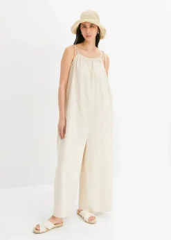New Jumpsuit aus leichtem Leinen-Viskose-Mix Damen Nachhaltigere Materialien|Jumpsuits