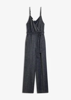 Damen bonprix Jumpsuits|Jumpsuit aus leichter Viskose mit Glitzer
