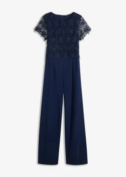 Clearance Jumpsuit aus softem Scuba mit Spitze Damen Festliche Mode|Jumpsuits