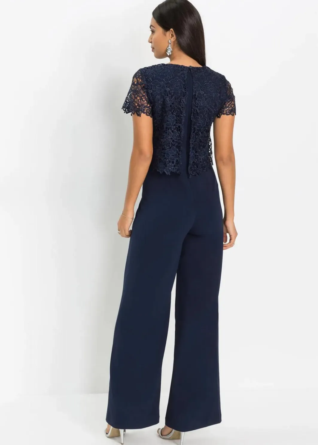 Clearance Jumpsuit aus softem Scuba mit Spitze Damen Festliche Mode|Jumpsuits