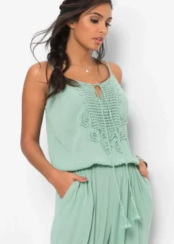 Damen bonprix Nachhaltigere Materialien|Jumpsuits|Jumpsuit aus strukturierter Viskose