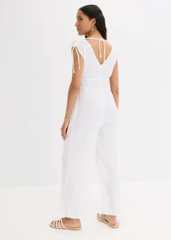 Hot Jumpsuit aus strukturiertem Crêpe Damen Bekleidung·Homewear|Jumpsuits