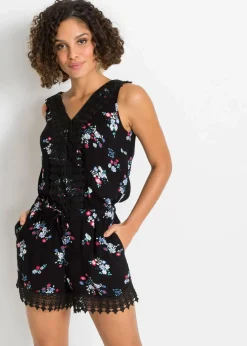 Outlet Jumpsuit aus Viskose Damen Bekleidung·Homewear|Jumpsuits