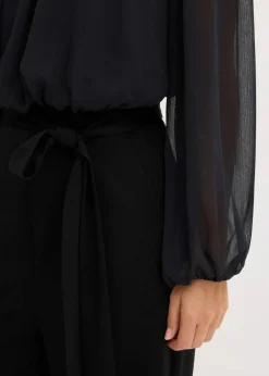 Damen bonprix Bekleidung·Homewear|Jumpsuits|Jumpsuit mit Chiffon und Glitzer