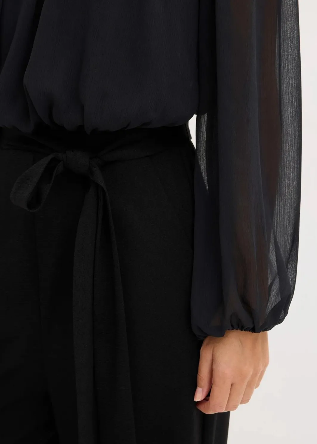 Damen bonprix Bekleidung·Homewear|Jumpsuits|Jumpsuit mit Chiffon und Glitzer