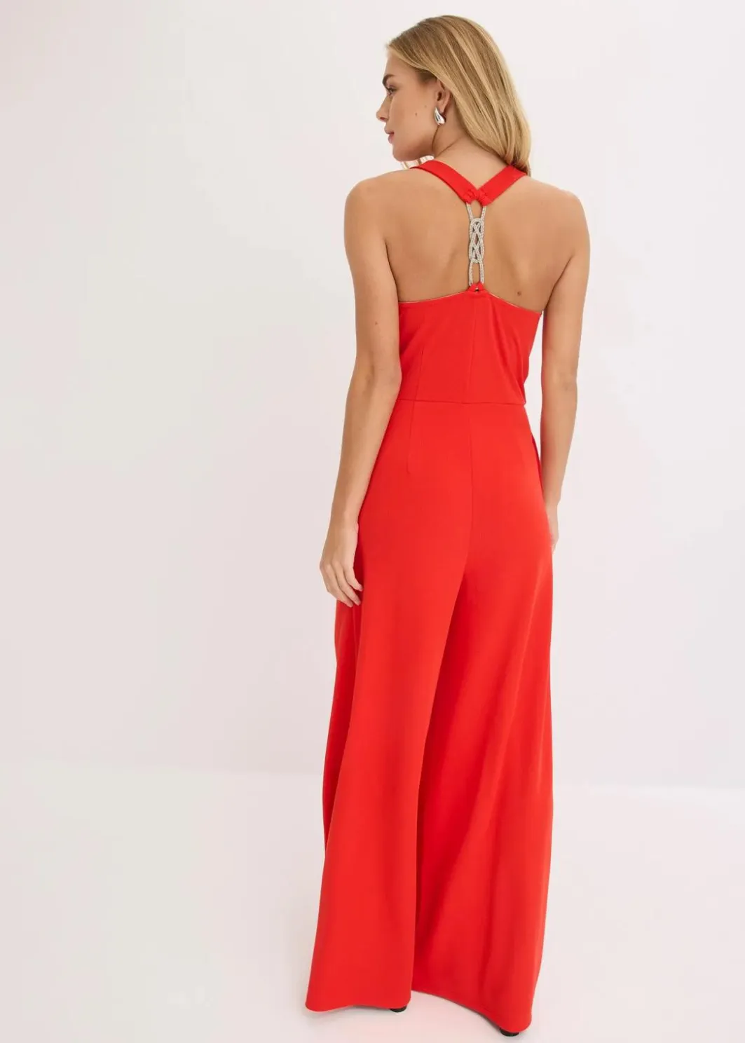 Discount Jumpsuit mit Wasserfallausschnitt Damen Jumpsuits