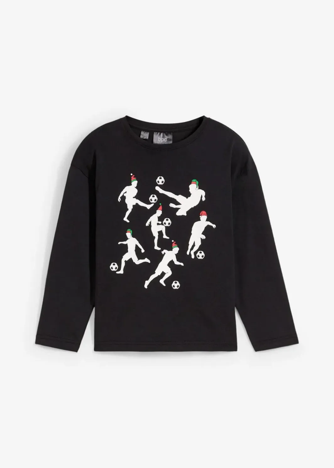 Kinder bonprix Jungen 2-8 Jahre·Nachhaltigere Materialien|Jungen 2-8 Jahre·Shirts|Jungen Langarmshirt mit Weihnachtsmotiv aus Bio Baumwolle
