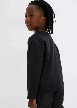 Kinder bonprix Jungen 2-8 Jahre·Nachhaltigere Materialien|Jungen 2-8 Jahre·Shirts|Jungen Langarmshirt mit Weihnachtsmotiv aus Bio Baumwolle