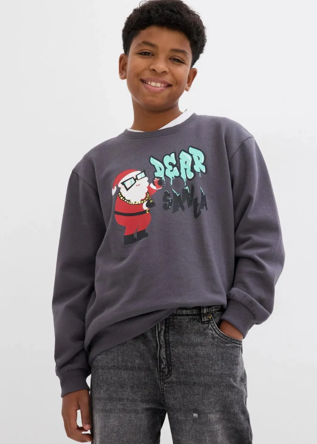 Outlet Jungen Sweatshirt mit Weihnachtsmotiv Kinder Jungen 9-16 Jahre·Sweat & Strick|Jungen 2-8 Jahre·Nachhaltigere Materialien